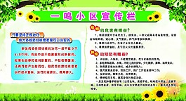 一鳴小區健康宣傳欄
