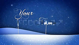 節(jié)日素材雪花圣誕節(jié)AE模板