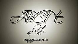 文字光效破碎落AE模板