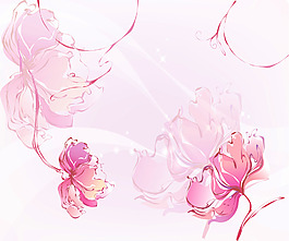 花客廳背景墻