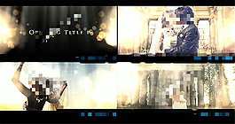 閃閃金光的浪漫AE婚禮模板