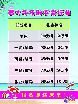 收費(fèi)標(biāo)準(zhǔn)制度展板