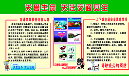 关爱生命关注交通安全展板图片