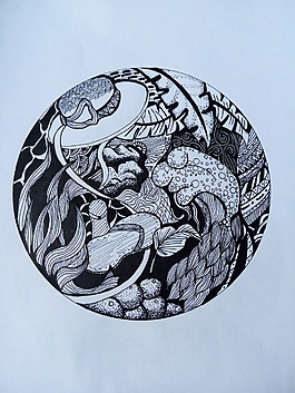 黑白裝飾畫(huà)設(shè)計(jì)
