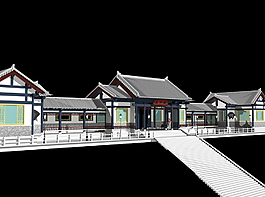 仿古建大門圖片