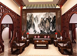 水墨畫餐廳