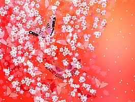 時尚花紋背景