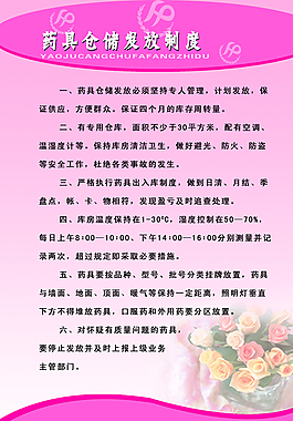 藥具倉儲發放制度圖片