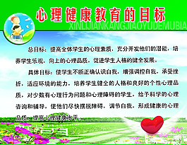 心理健康教育目標(biāo)圖片