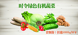 時令綠色有機蔬菜