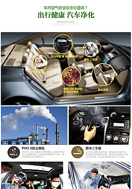 淘寶天貓汽車空氣凈化器詳情頁設(shè)計(jì)