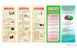 中医养生展架图片