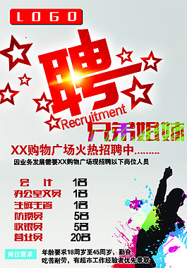 招聘海報