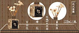 淘宝店铺无火香薰精油大图轮播设计制作模板
