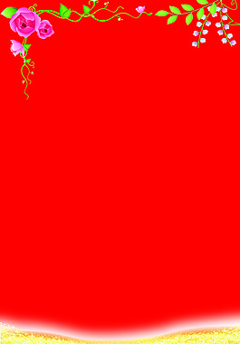 紅色背景展板