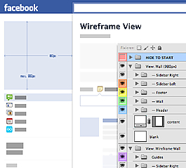 Facebook網(wǎng)頁圖形界面PSD模板
