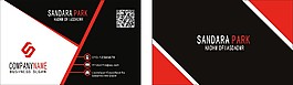 高檔名片 紅色名片 二維碼名片