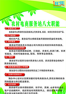 逛集網農村電商服務站八大職能