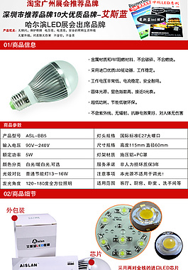 燈泡詳情頁(yè)