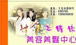名片模板 美容美發(fā) 平面設(shè)計(jì)_0388