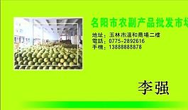 名片模板 果品蔬菜 平面設(shè)計_0509