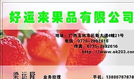 名片模板 蔬菜水果 平面設(shè)計(jì)_0968