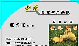 名片模板 農林化工 平面設計_1541