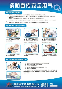 消防宣傳安全用氣