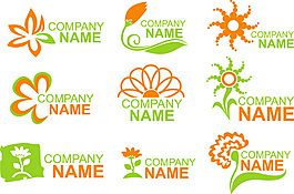 創(chuàng)意花卉logo設計圖片