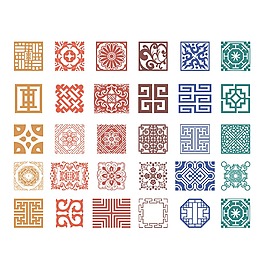中國(guó)風(fēng)傳統(tǒng)圖案