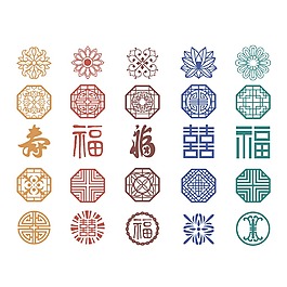 中國(guó)風(fēng)傳統(tǒng)圖案
