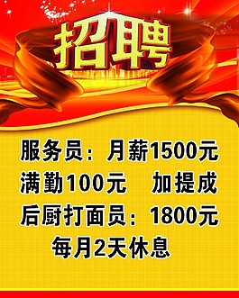 招聘海報