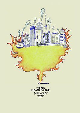 小心火灾