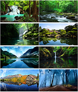 山水背景
