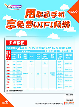 联通宣传海报