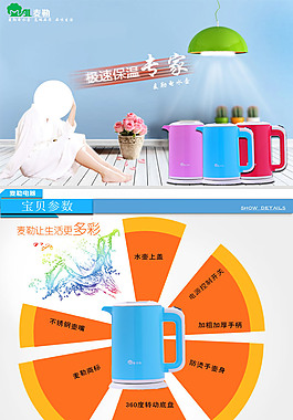熱水壺詳情頁(yè)