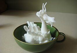茶杯舞龍3D打印模型