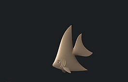 三角魚3D打印模型