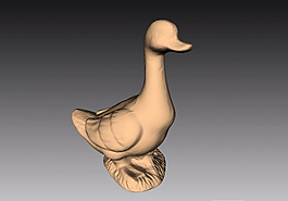 鴨子3D打印模型