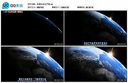 地球太阳太空拍视频素材