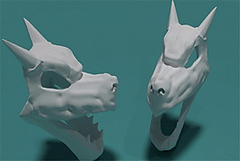 龙头骨3D打印模型