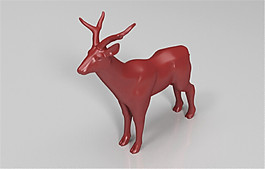 鹿3D打印模型