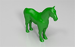 馬3D打印模型