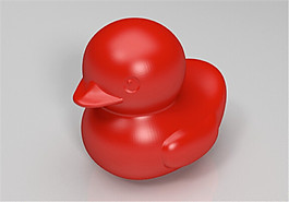 微笑的小黃鴨3D打印模型