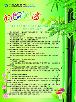 民生银行内部制度展板