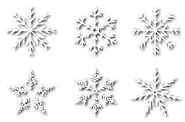 白色雪花設(shè)計(jì)矢量素材
