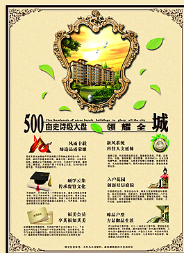 房地產(chǎn)單頁設計dm宣傳圖片