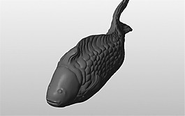 魚3D打印模型