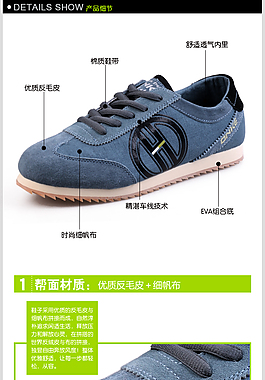 淘寶時尚運動鞋詳情頁海報