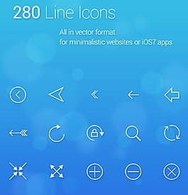 280個ios7圖標